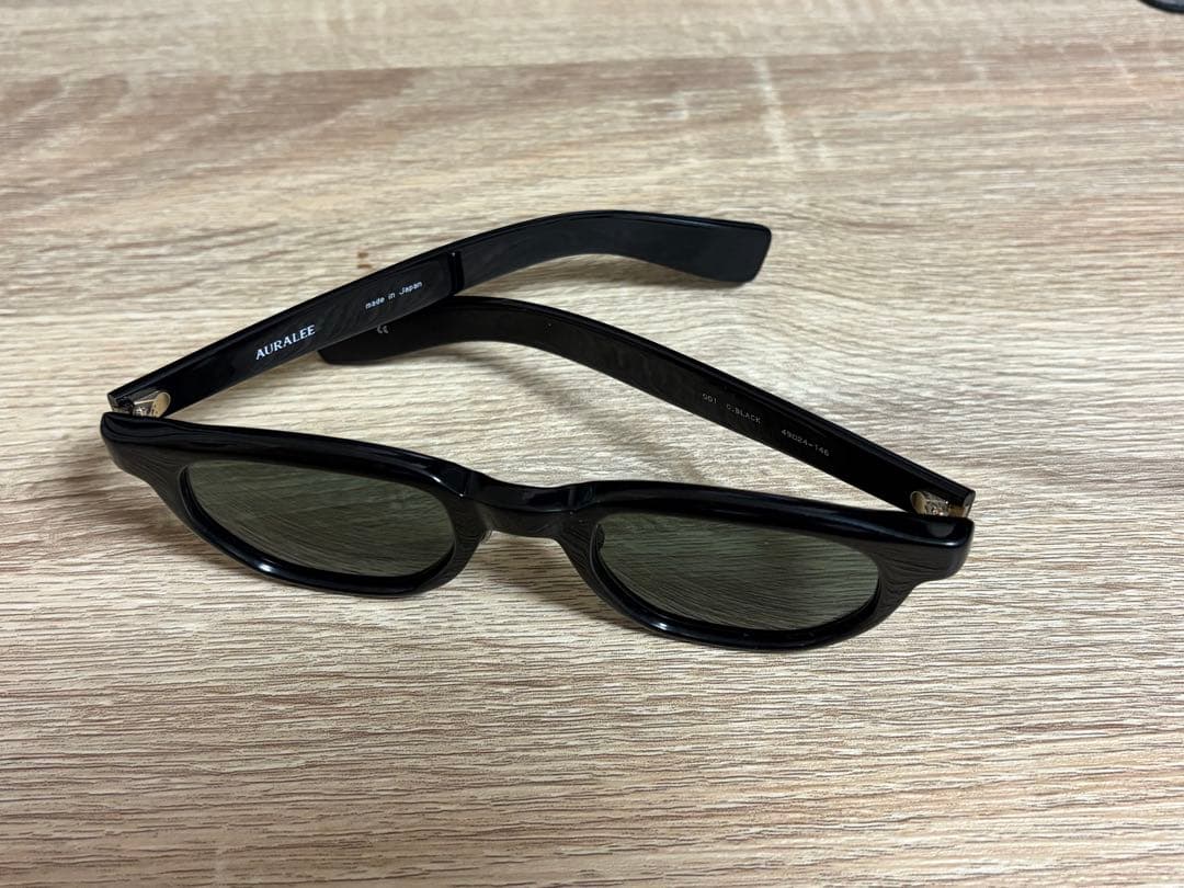 AURALEE ブラック サングラス オーバル