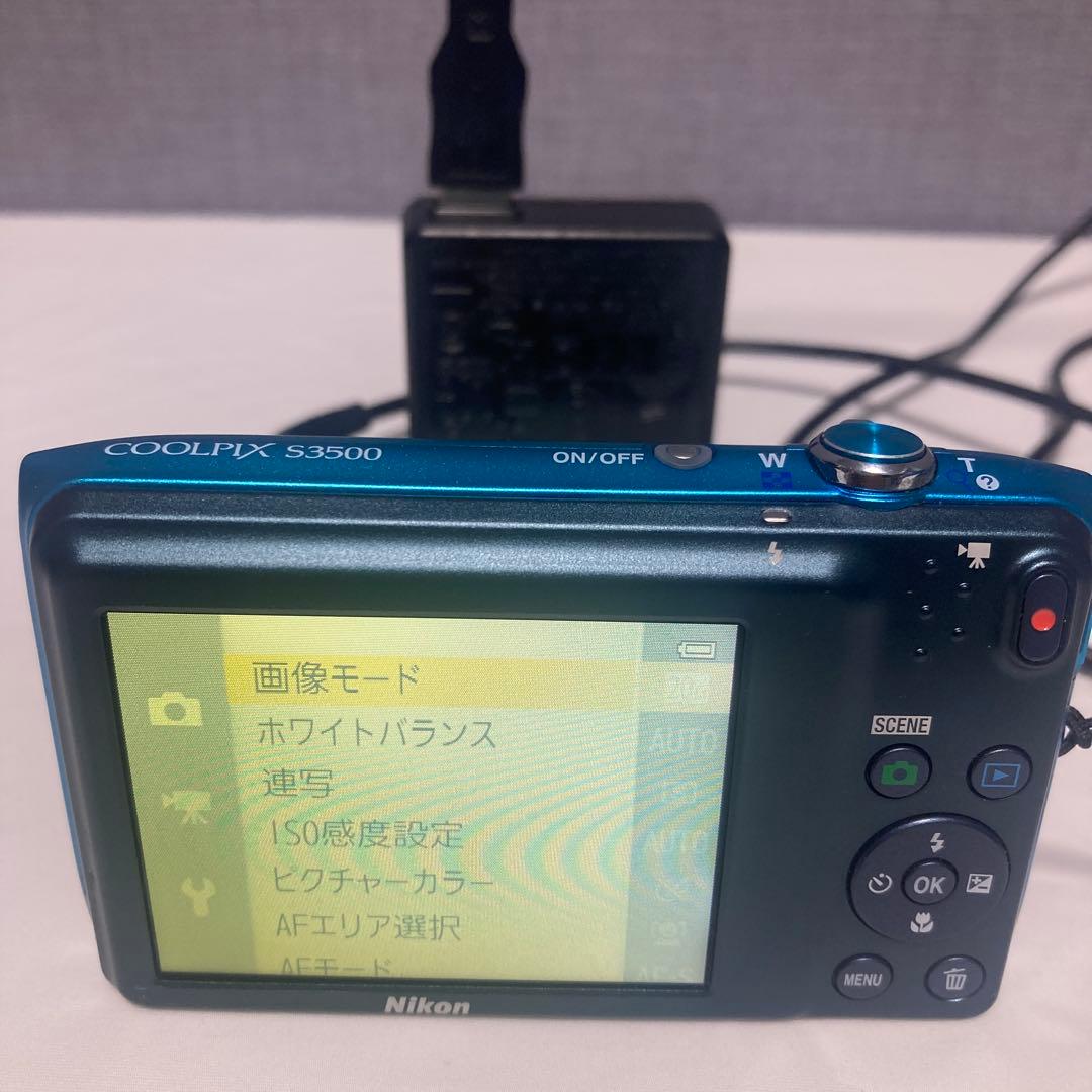 動作品 ニコン クールピックス S3500 Nikon COOLPIX 充電器付
