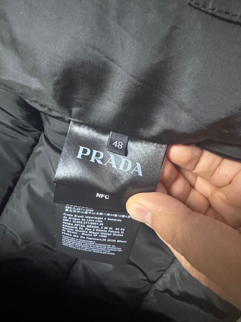 PRADA プラダ　ダウンジャケット　ブルゾン　ナイロン