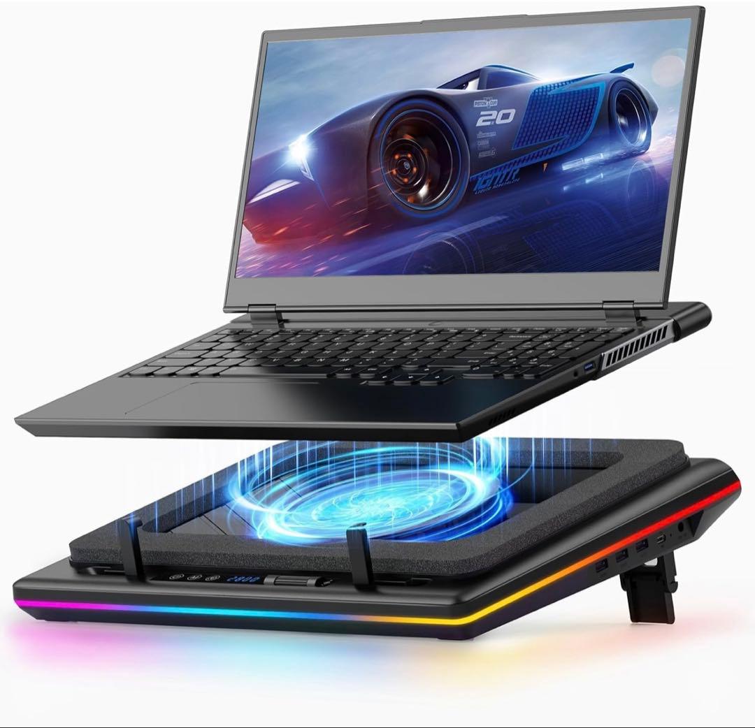 「2025年新時流・特許取得済」llanoノートパソコン 冷却パッド 冷却ファン