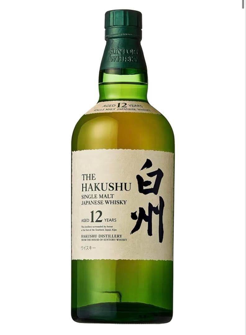 白州 12年サントリー シングルモルトウイスキー HAKUSHU 箱無し