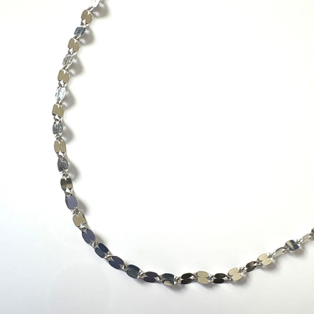 K10 ネックレス ホワイトゴールド　約40cm