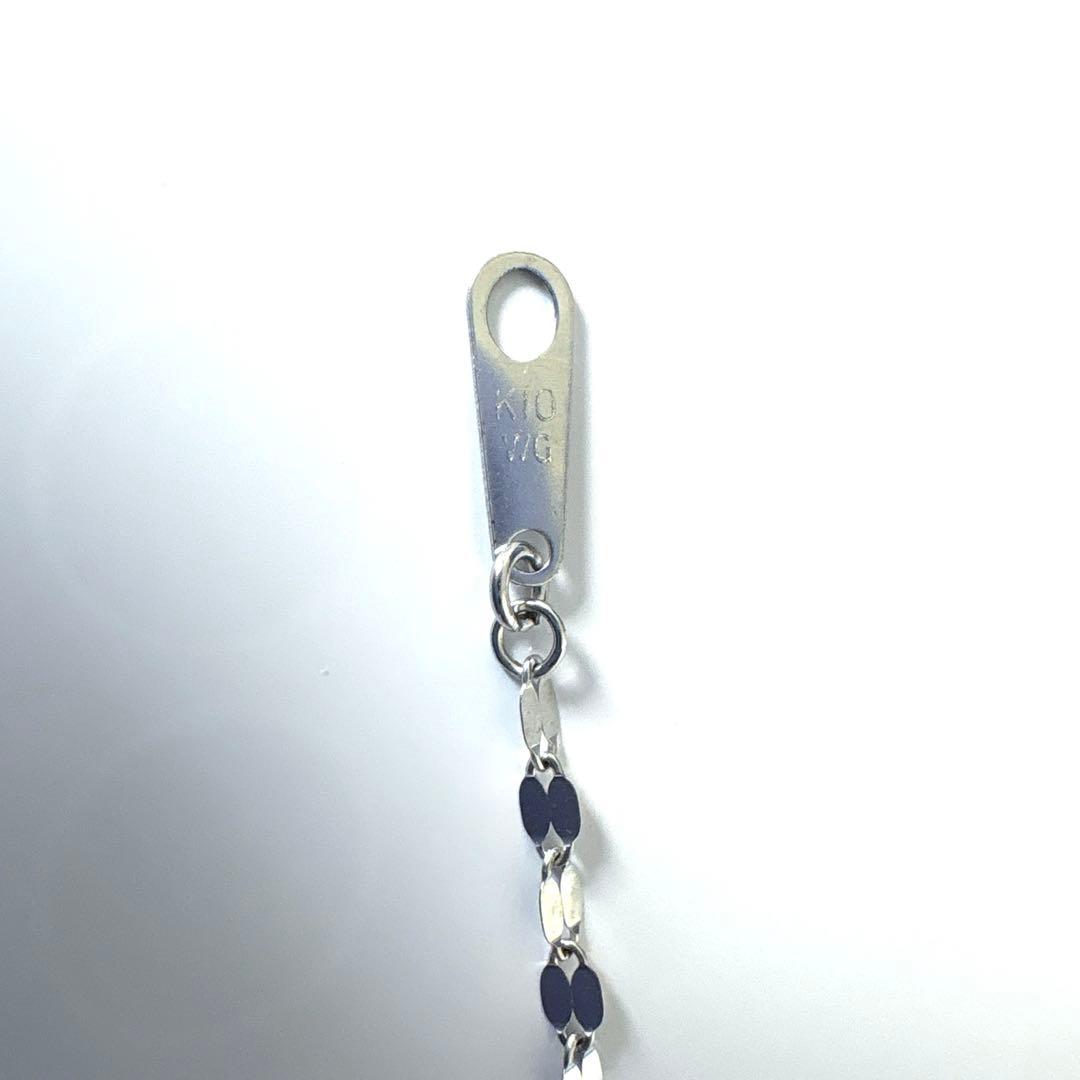 K10 ネックレス ホワイトゴールド　約40cm