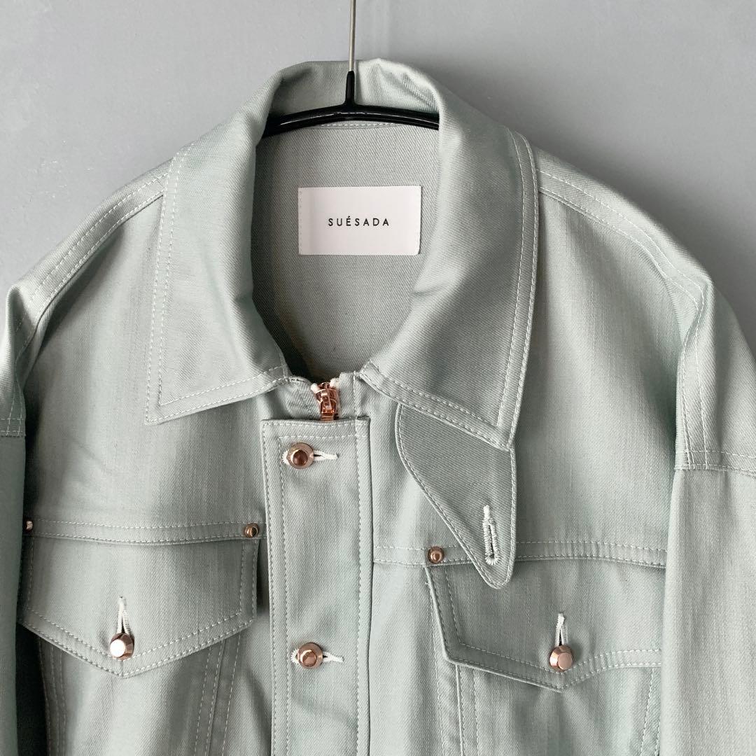 SUESADA デニムジャケット ブルゾン ミント スエサダ 23SS定価6万円