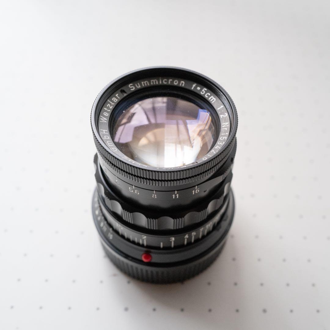 leica summicron 50mm rigid 前期 後塗ブラックペイント