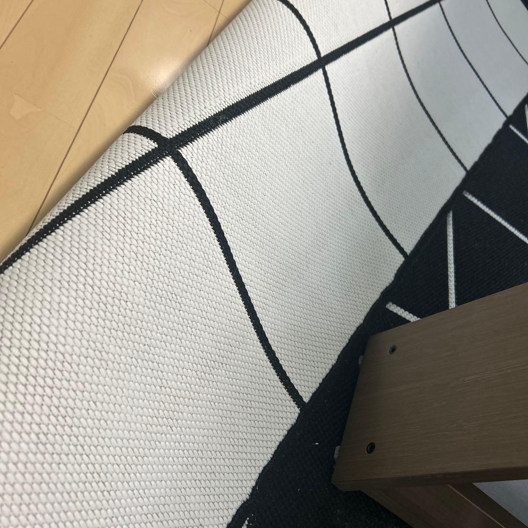 【い様】レア　IKEA／イケアSVALLERUP／スヴァレルプ ラグブラック