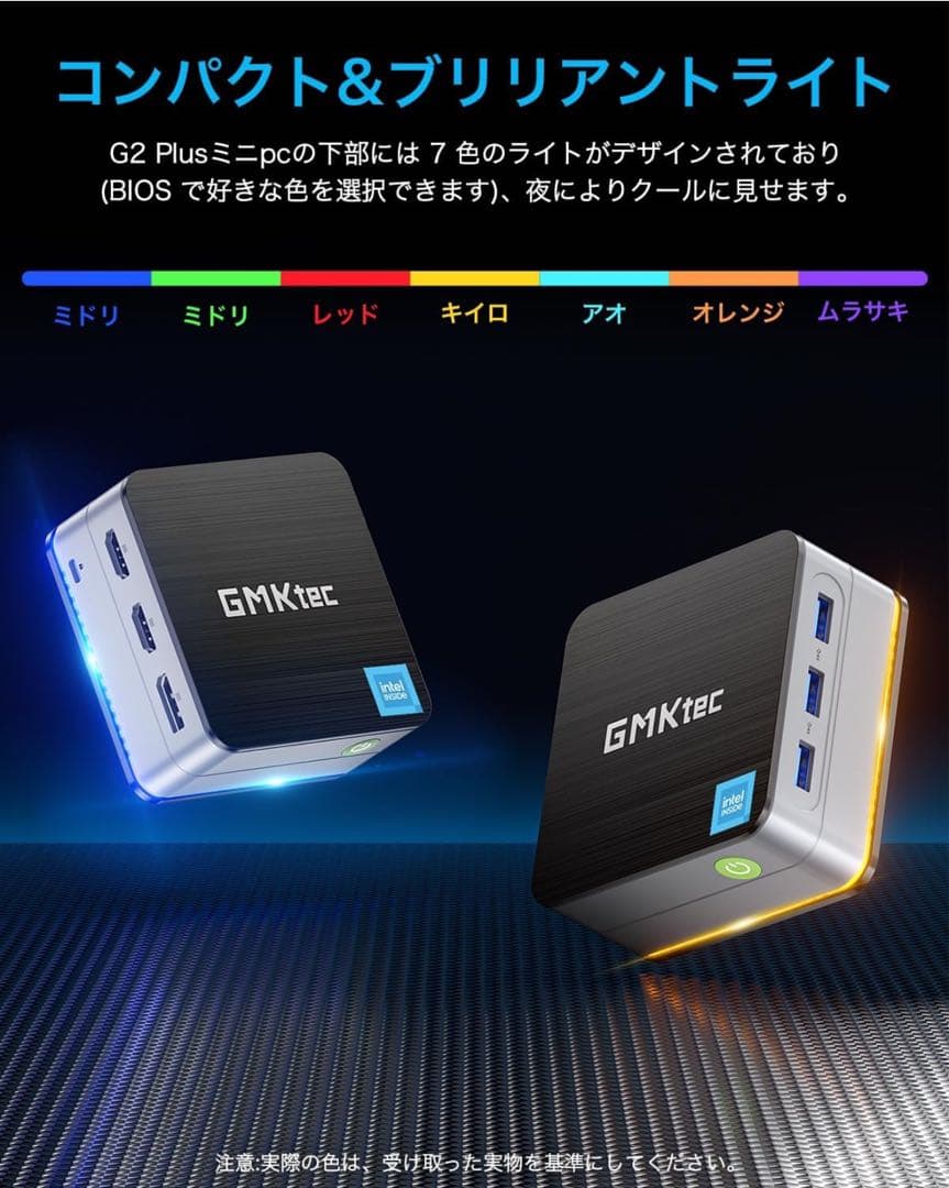 GMKtecミニpc Windows 11 Pro DDR5 12GB+512G