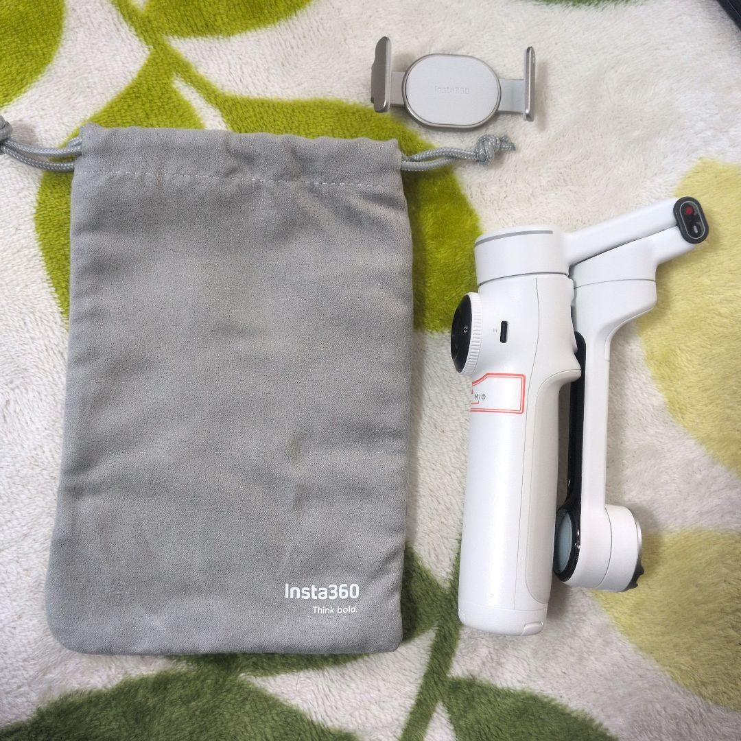【あゆむ】Insta360 Flow 2 pro 通常版 ホワイト 収納袋