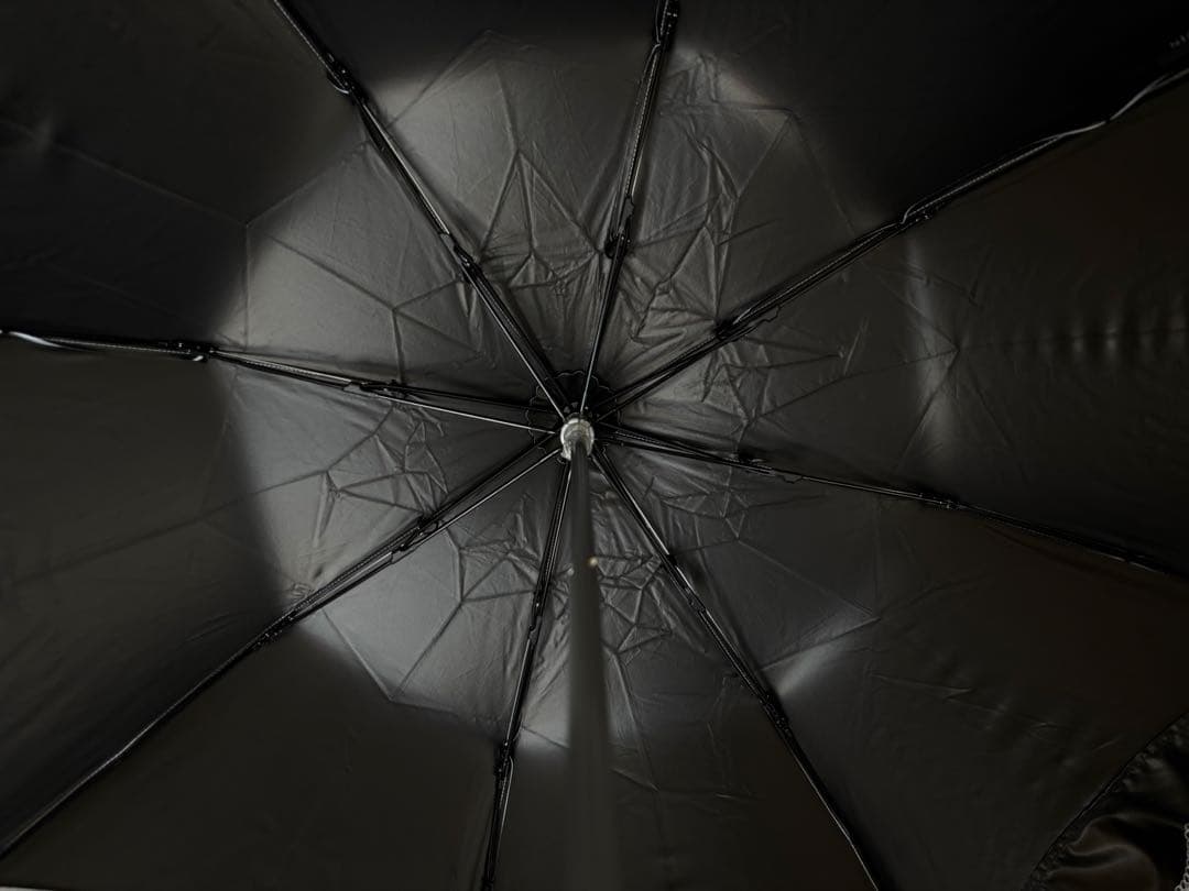 【新品】ランバンコレクション　日傘　楽折　刺繍　フリル　折りたたみ　晴雨兼用