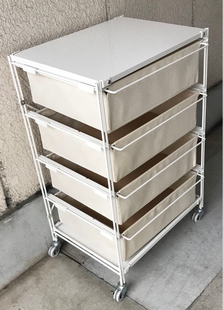 無印良品　 スチール　収納　引き出し　MUJI 帆布 ユニットシェルフ