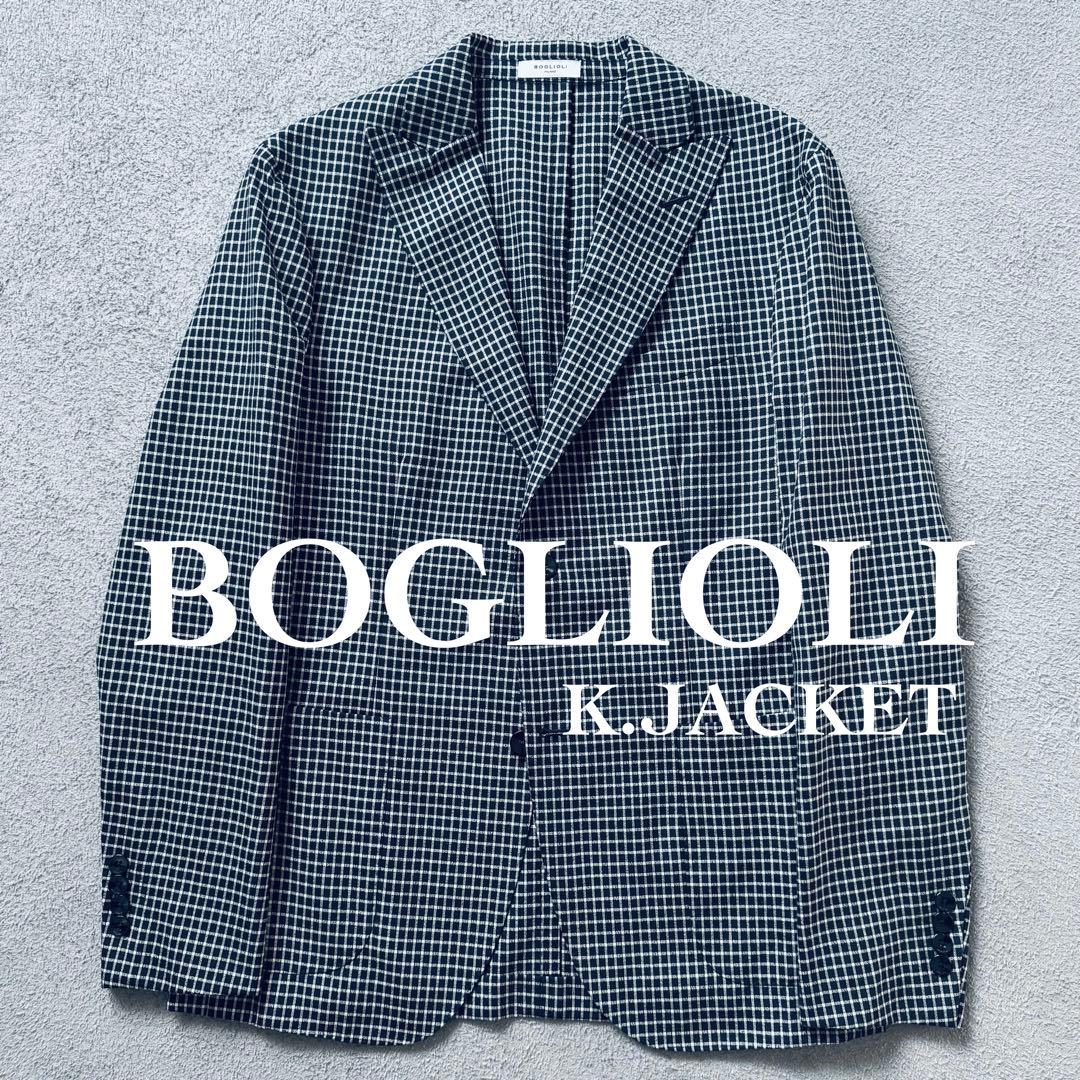 未使用級 BOGLIOLI テーラードジャケット K.JACKET シルクウール