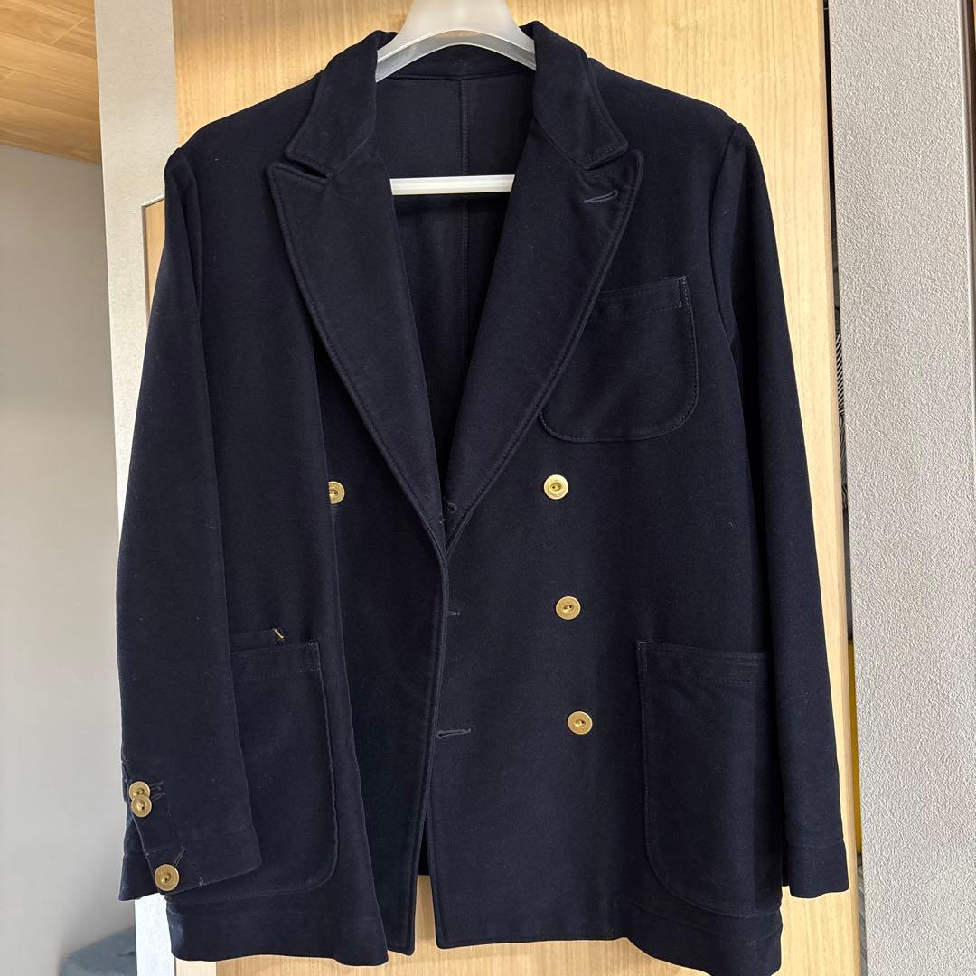 ネイビー テーラードジャケット ゴールドボタン