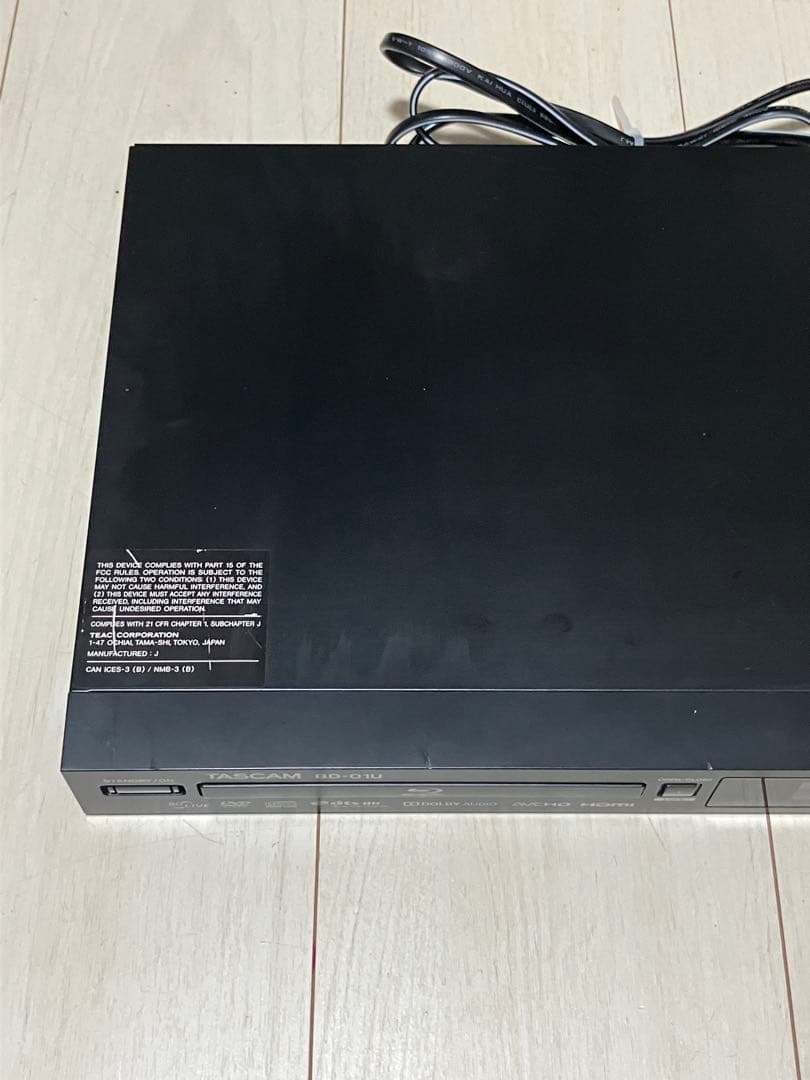 TASCAM BD-01U ブルーレイプレーヤー　ゴムベルト交換済