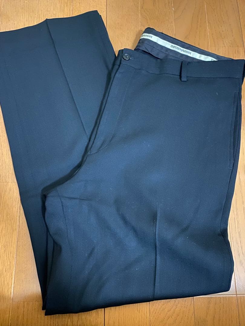 EMPORIO ARMANI ブラック スラックス