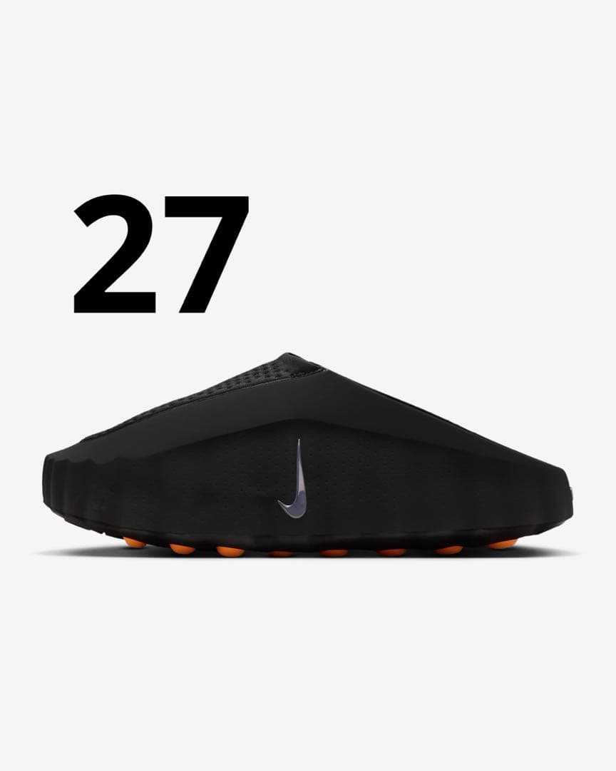 【27cm】 Nike Mind 001 Mules Black レシート原本付