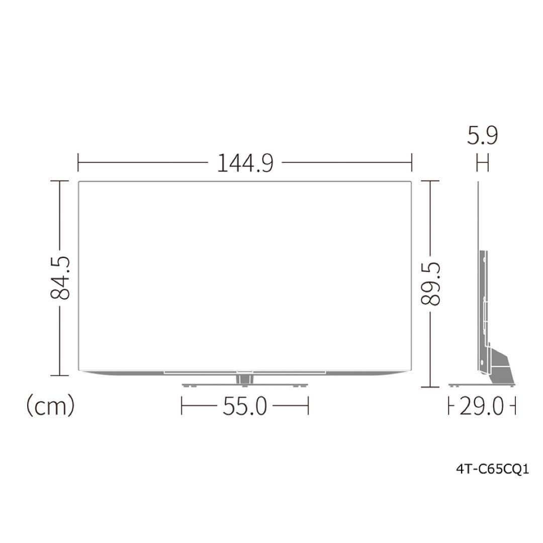 SHARP 65V 4K 有機ELテレビ 4T-C65CQ1 クリーナー付き