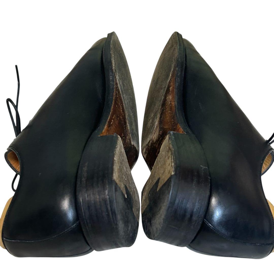 【美品】希少YANKO ホールカット メダリオンシューズ ブラック 7