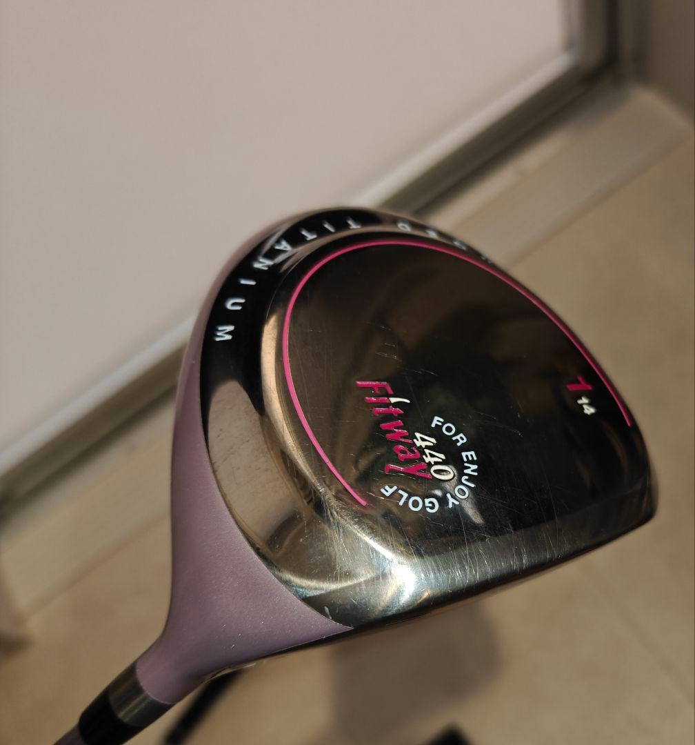 激カワFitway レディース ゴルフクラブ ハーフセット 6本 Lバッグおまけ