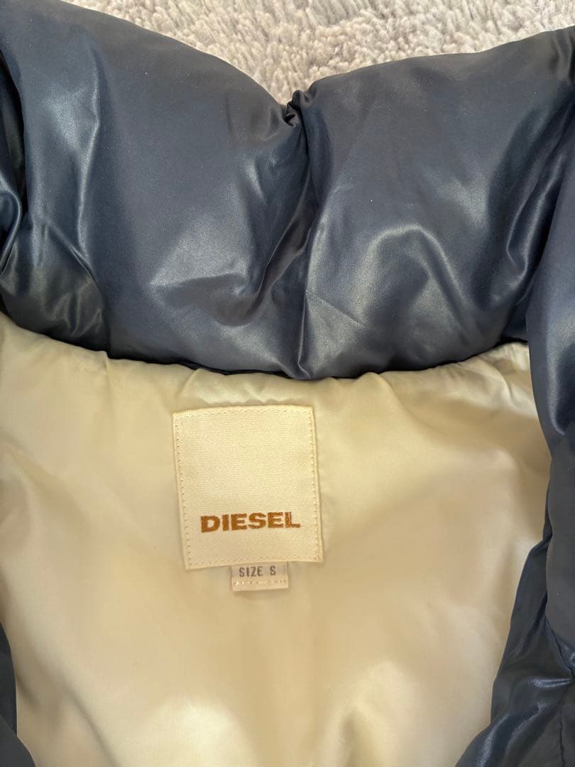 diesel ダウンジャケット　ネイビー　S