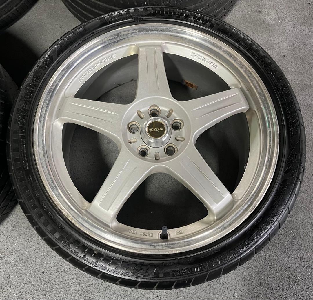 RAYS TRD　スポーツT3　18インチタイヤホイール4本5H PCD100