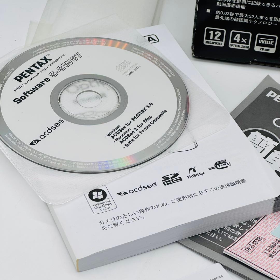 【極美品・箱付き】PENTAX Optio P70 シルバー 付属品充実