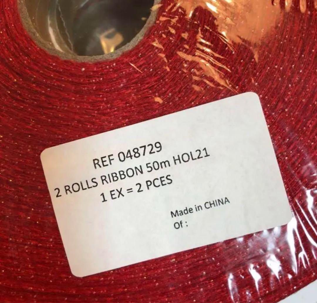 シャネル　2021年クリスマス限定　リボン　2ロールセット