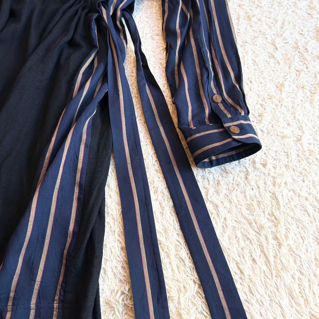 【超希少✨️ヴィヴィアンウエストウッド】 リボン ストライプ 変形 ワンピース