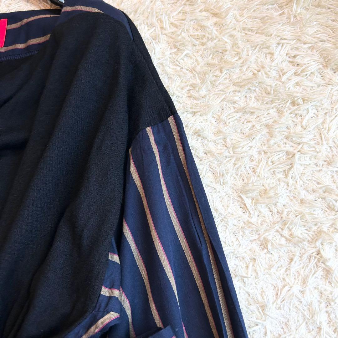 【超希少✨️ヴィヴィアンウエストウッド】 リボン ストライプ 変形 ワンピース