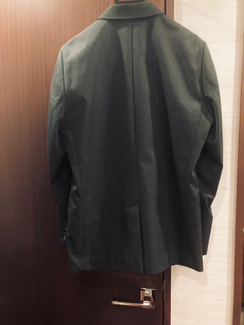 セール致します。solid コットンマナード　セットアップ　03　濃グレー