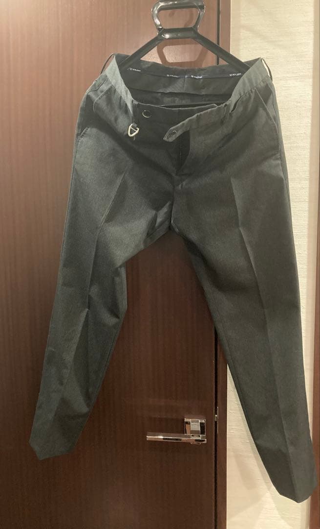 セール致します。solid コットンマナード　セットアップ　03　濃グレー