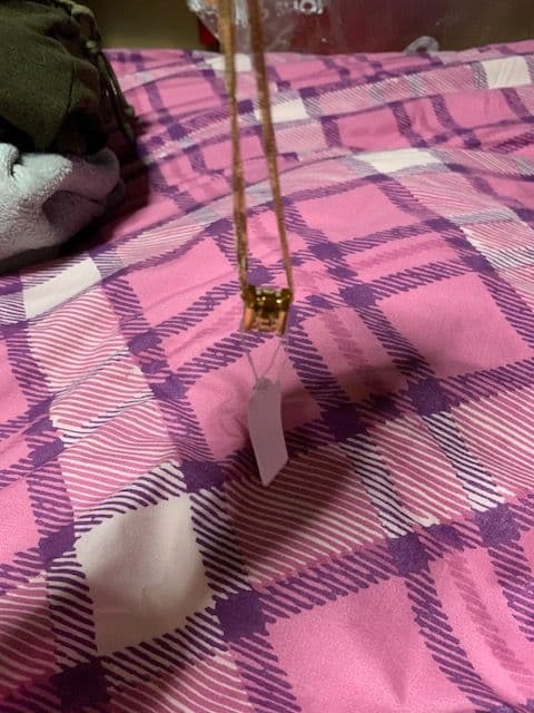 K18 yg 未使用バレルペンダント