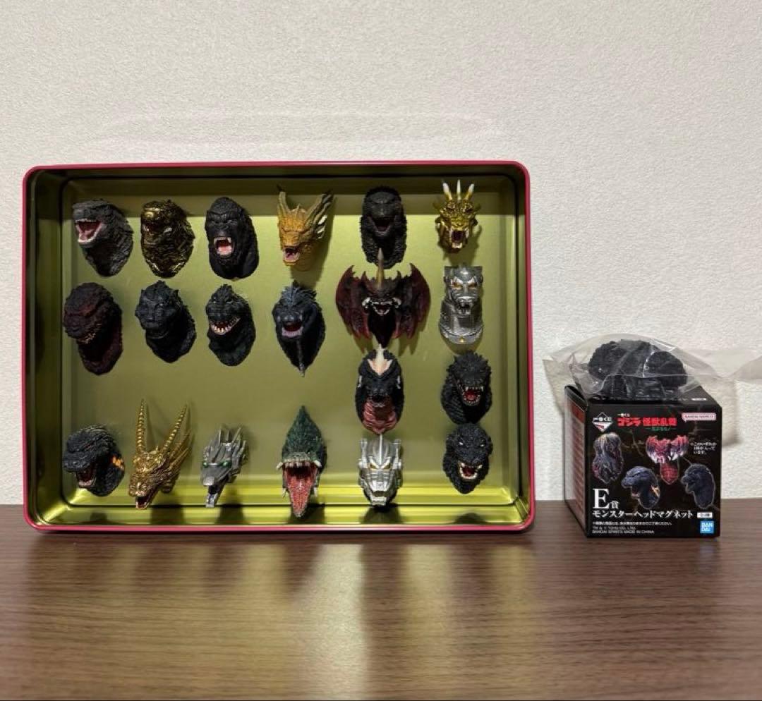 一番くじ ゴジラ モンスターヘッドマグネット フルコンプ　セット