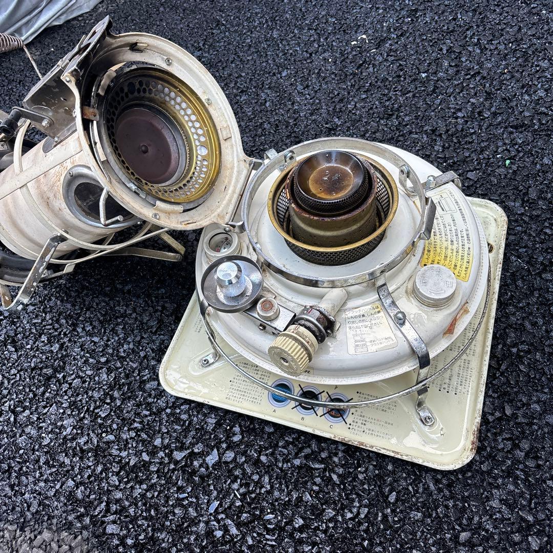 動作未確認です アラジン　ストーブ　j380002s ホワイト　ブルーフレーム