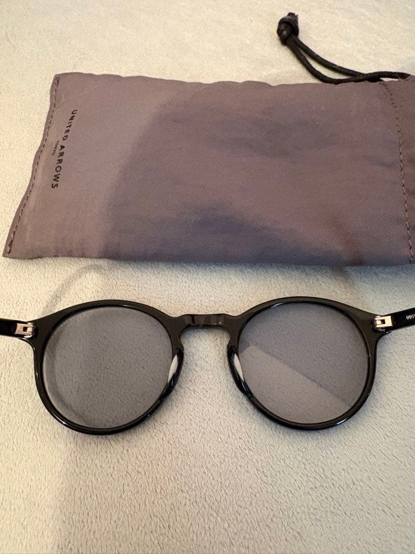 未使用　KANEKO OPTICAL 黒 ラウンドメガネ ケース付き　金子眼鏡