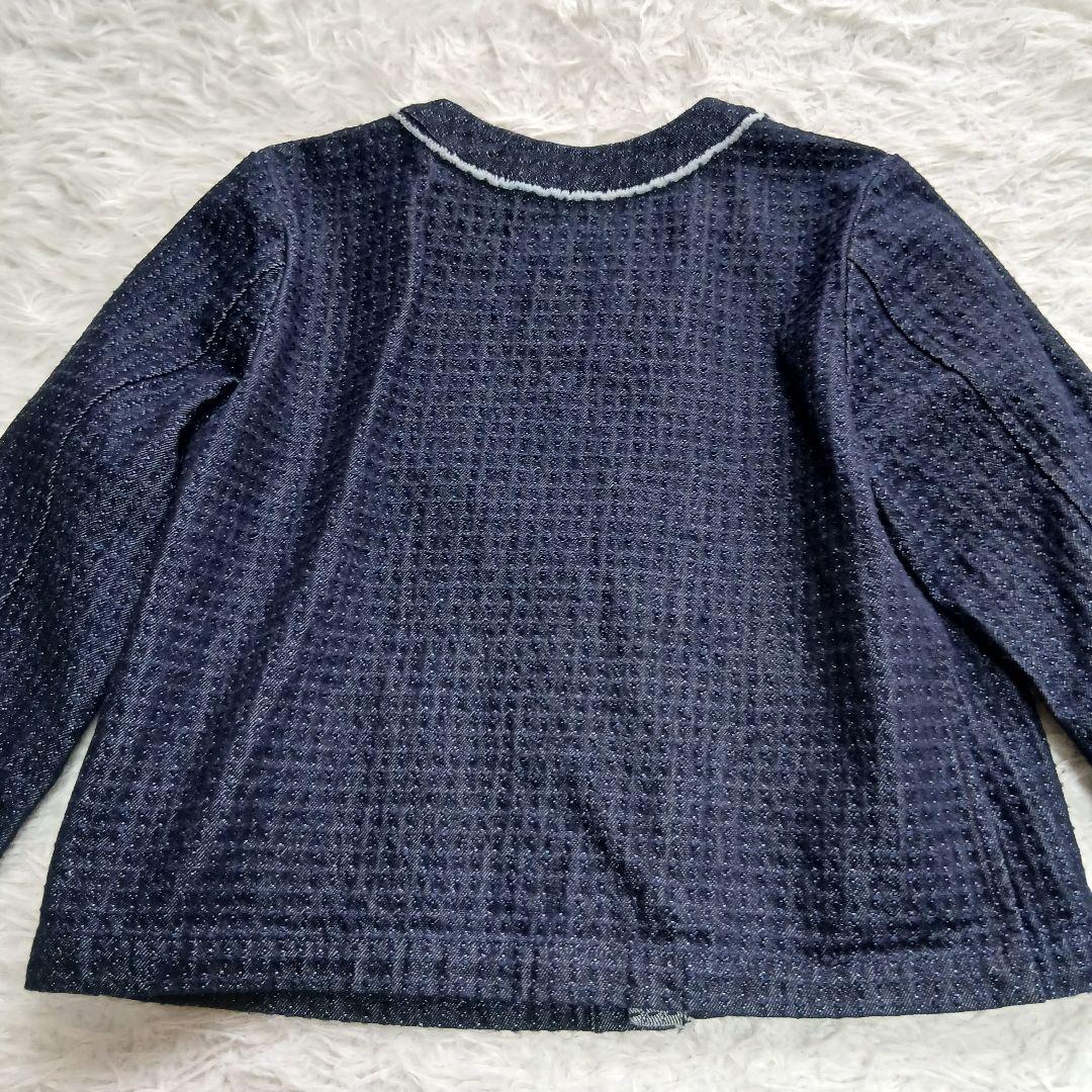 【Pal'las Palace】インディゴデニム　ノーカラージャケット