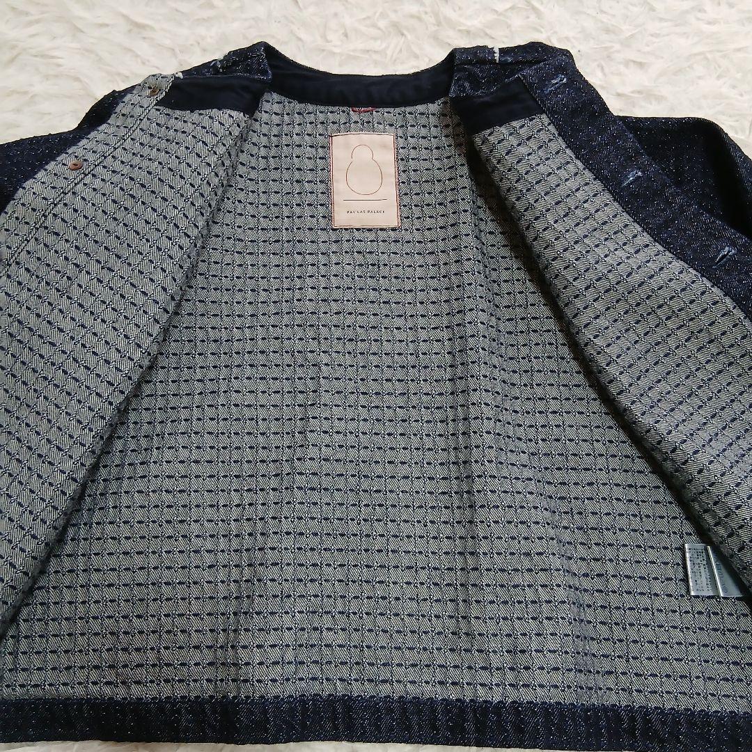 【Pal'las Palace】インディゴデニム　ノーカラージャケット