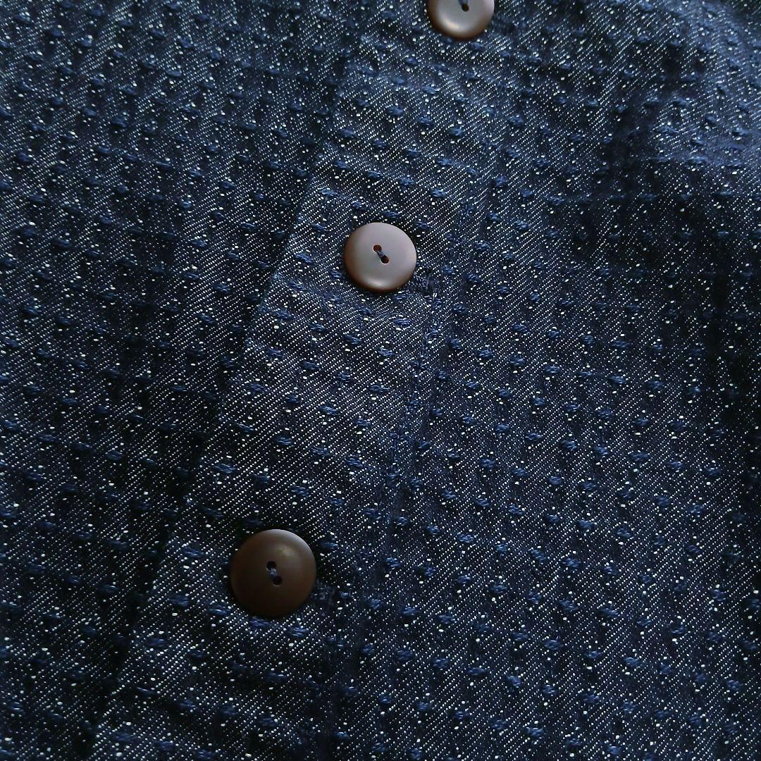 【Pal'las Palace】インディゴデニム　ノーカラージャケット