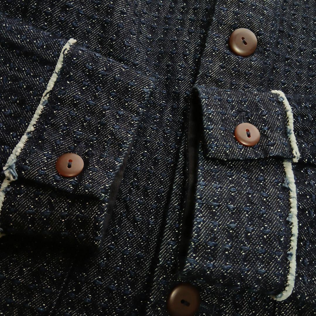 【Pal'las Palace】インディゴデニム　ノーカラージャケット