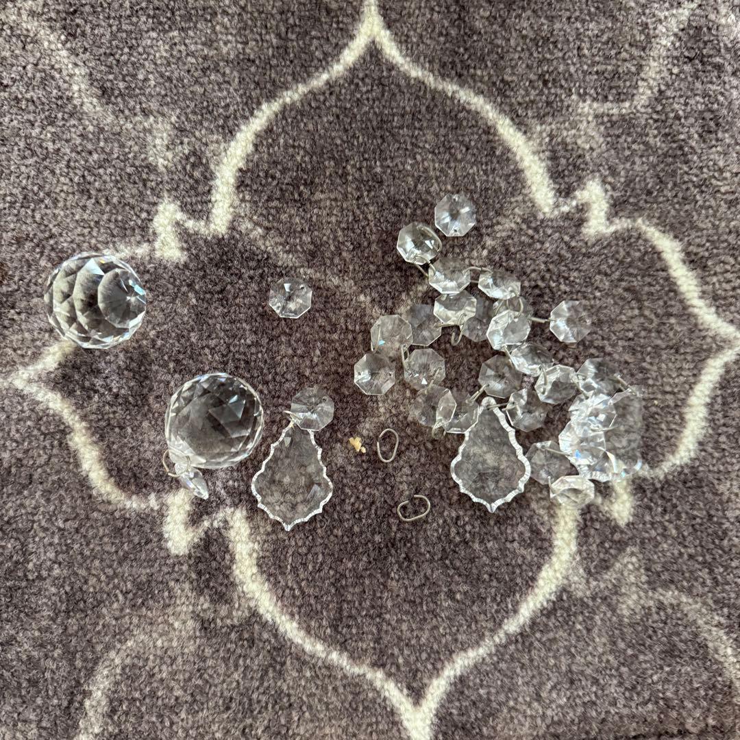 ペンちゃん　2台セット　スワロフスキー クリスタル シャンデリア