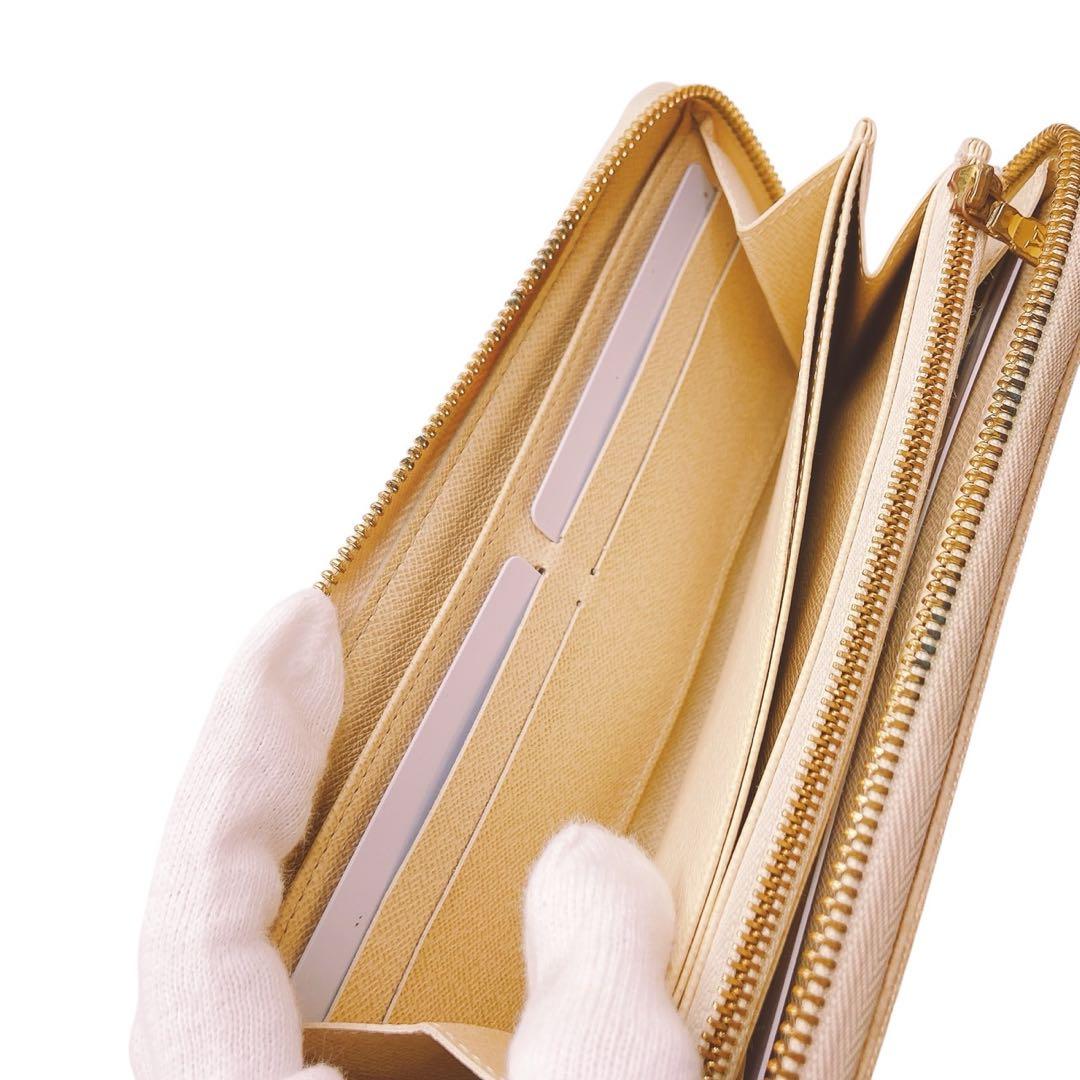 【美品】LOUIS VUITTON ダミエ・アズールジッピーウォレット☆箱付き♪