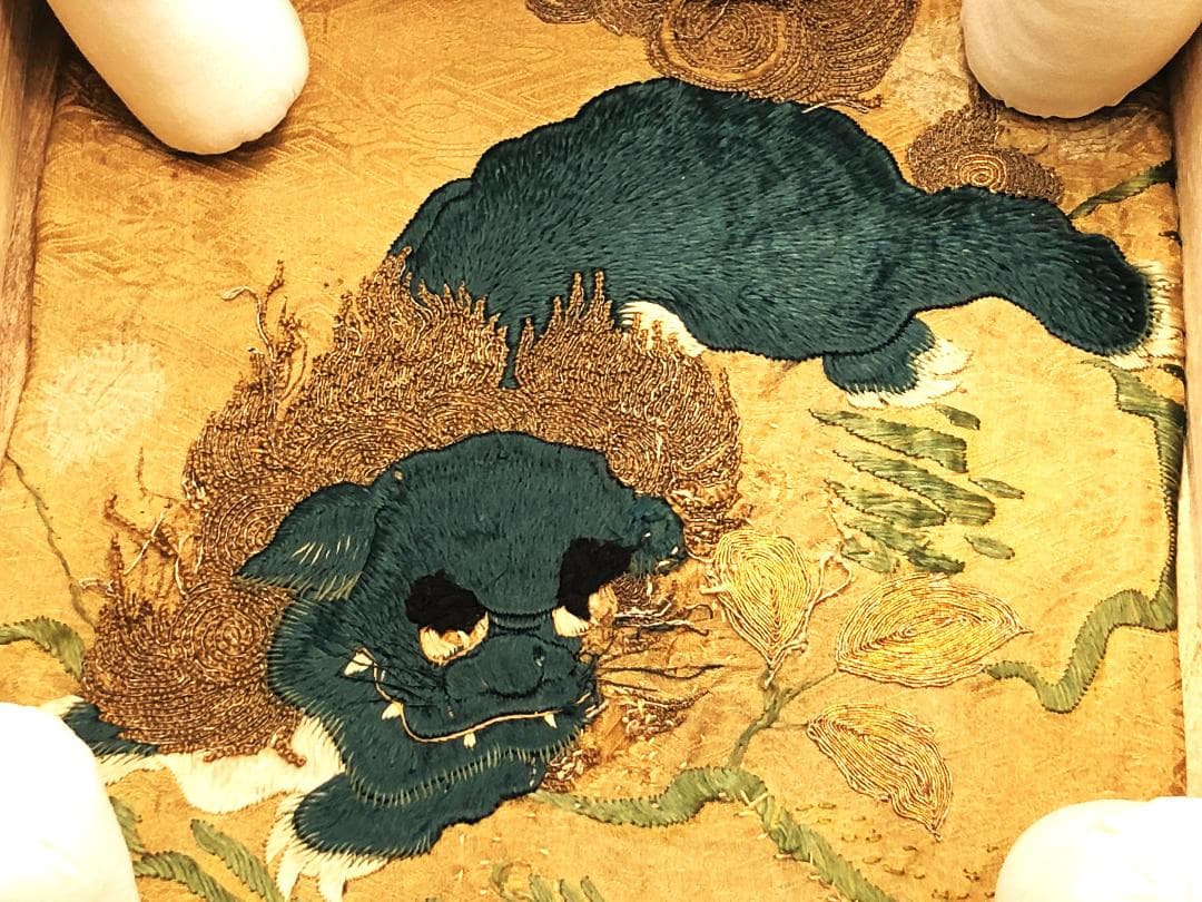 【 黒色澄泥硯 】　本阿弥光悦 作/土佐光起 下絵　伝世品　　O1205E