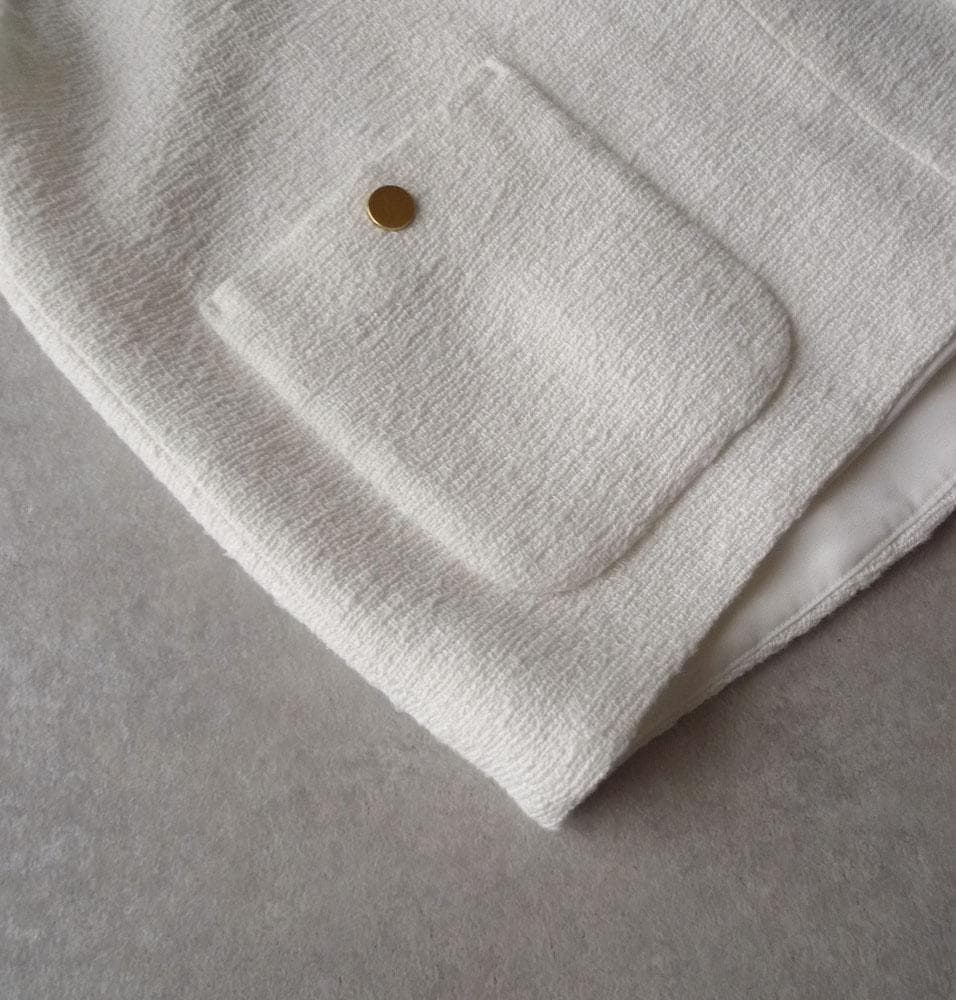 ■専用■美品 INED 4,6万円 インポート素材 ツイードのベスト ジレ 白