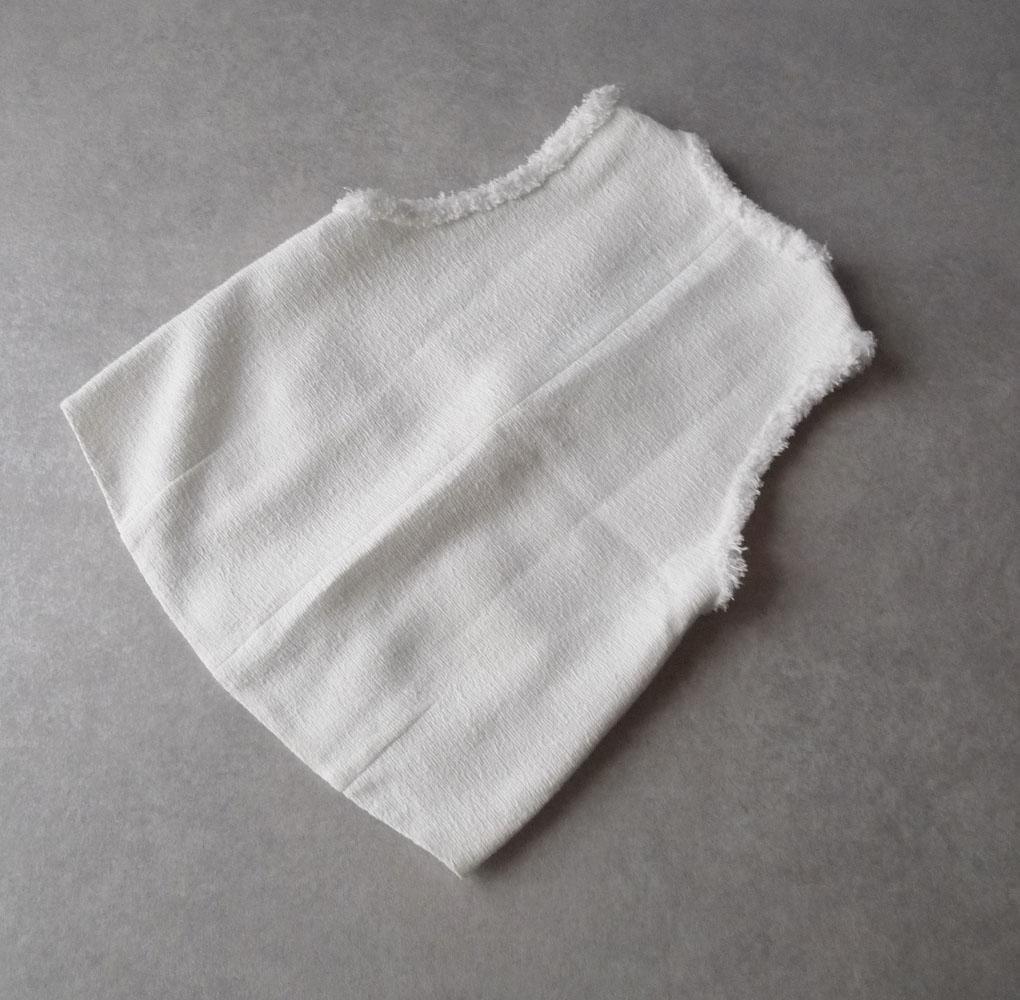 ■専用■美品 INED 4,6万円 インポート素材 ツイードのベスト ジレ 白