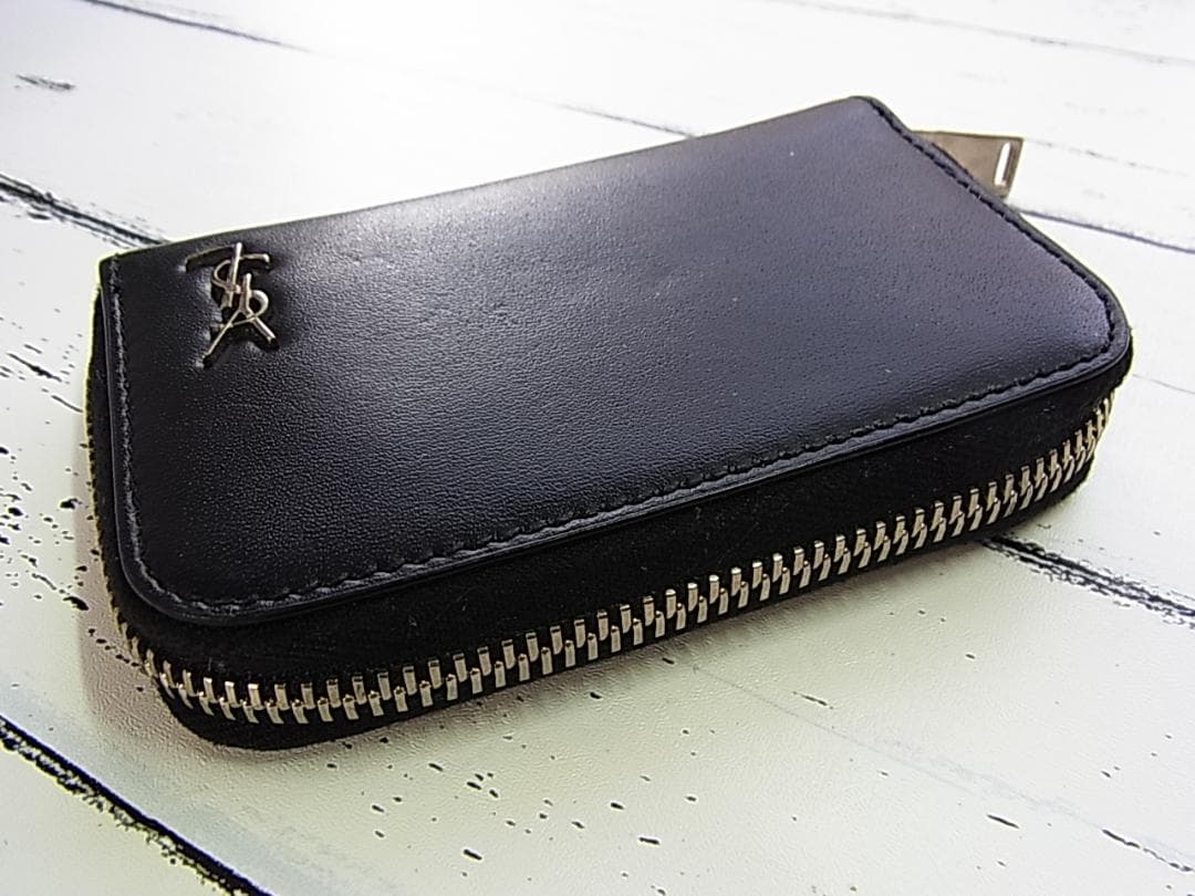 正規品サンローランパリYSL タイニーウォレット ケース カードケースにも