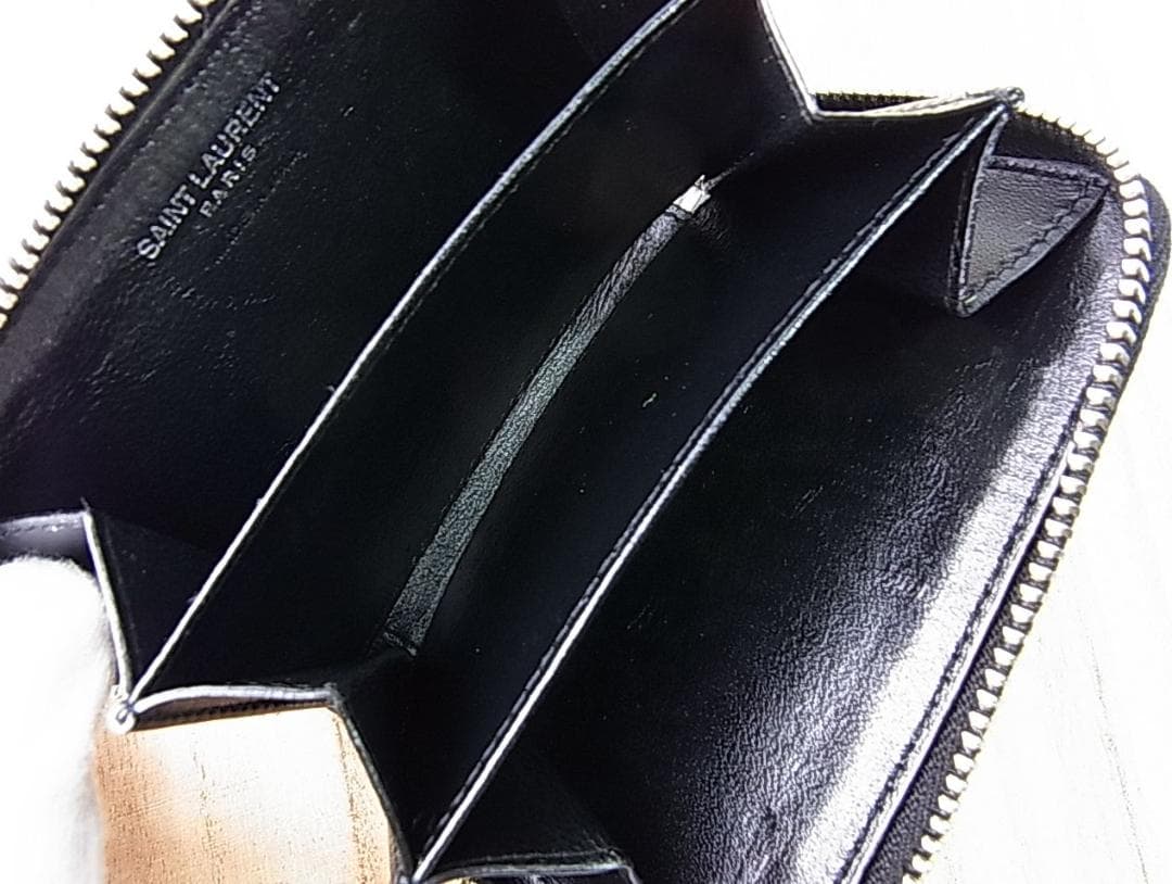 正規品サンローランパリYSL タイニーウォレット ケース カードケースにも