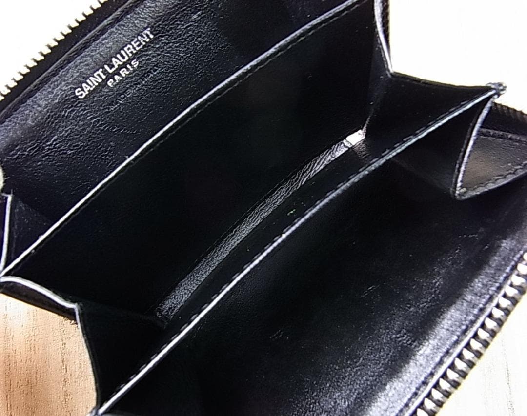 正規品サンローランパリYSL タイニーウォレット ケース カードケースにも