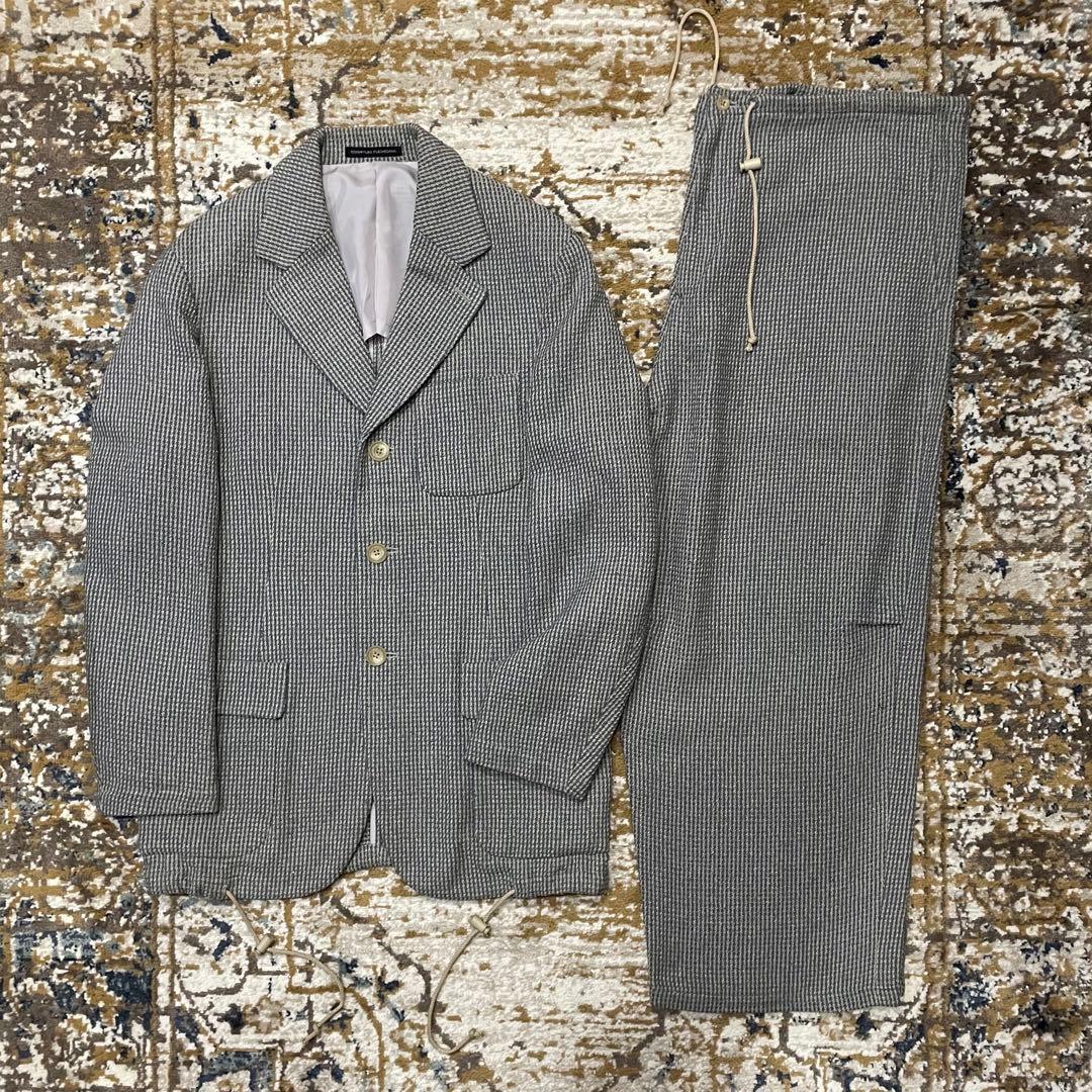 80-90s Dead stock　Pure Silk Tweed Setup