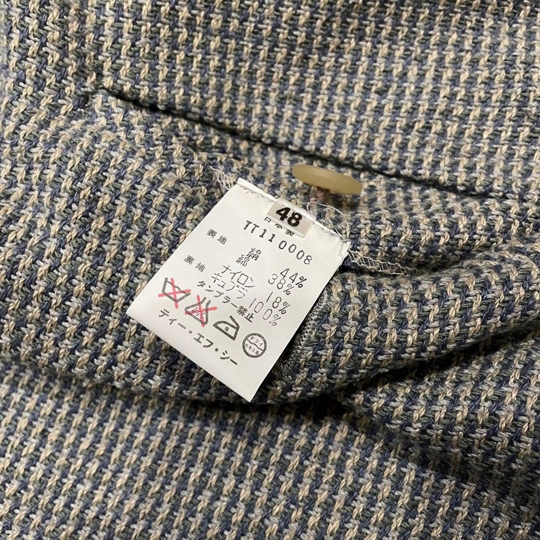 80-90s Dead stock　Pure Silk Tweed Setup