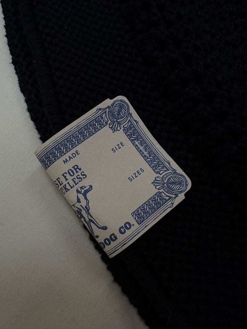 H.W.DOG & CO. ニットハット クロシェハット ブラック