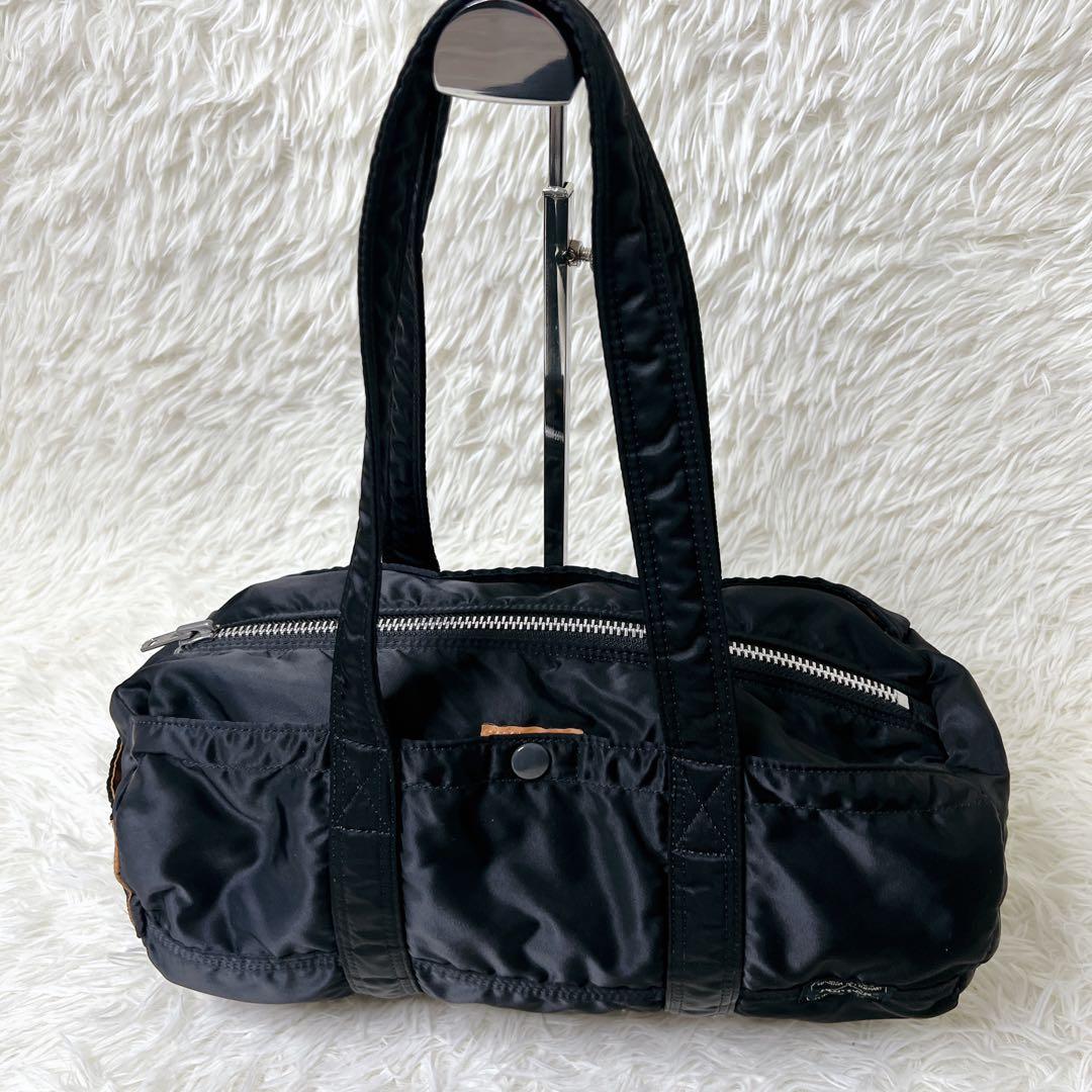 ✨良品✨　PORTER ポーター タンカー ミニドラムバッグ ブラック